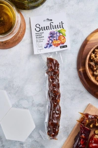 Sujukh dulce cu nucă, sortiment struguri, SunFruit, 150 g