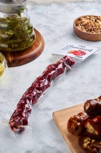 Sujukh dulce cu nucă, sortiment rodie, SunFruit, 150 g - Img 2