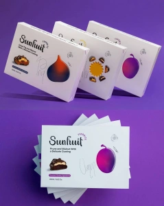Prune uscate Victoria cu nucă, glazurate, SunFruit Favorite, 250 g - Img 2