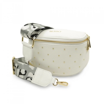 Borseta crossbody din piele naturala Sogno Festivo Alba
