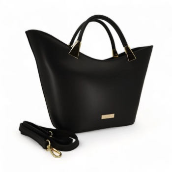 Geanta de mana din piele naturala Dolce Eleganza Neagra - Img 4