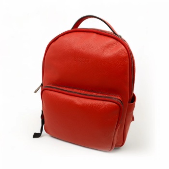 Rucsac din piele naturala Ritmo da Esploratore Rosu - Img 1