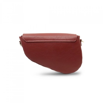 Geanta de mana din piele naturala Iconica Dark Cherry - Img 2
