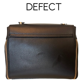 Geanta de mana din piele naturala Giornata Chic Neagra - DEFECT OUTLET - Img 2