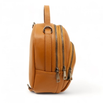 Rucsac din piele naturala Essenza Pocket Maro - Img 2