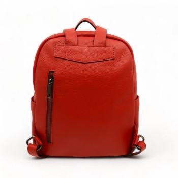Rucsac din piele naturala Ritmo da Esploratore Rosu - Img 3