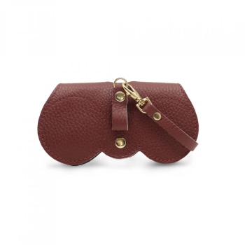 Toc pentru ochelari din piele naturala Eco Sottile Burgundy - Img 4