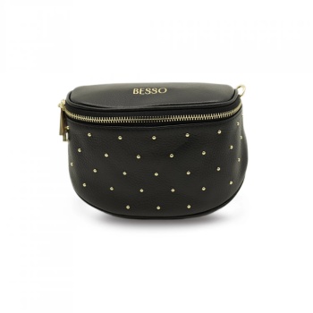 Borseta crossbody din piele naturala Sogno Festivo Neagra - Img 4