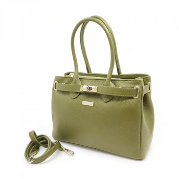 Geanta de mana din piele naturala Tradizione Elegante Olive