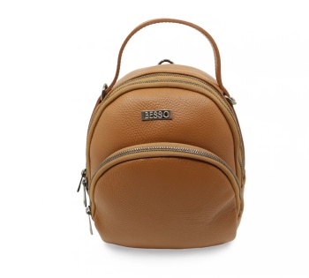 Rucsac din piele naturala Essenza Pocket Maro - Img 6