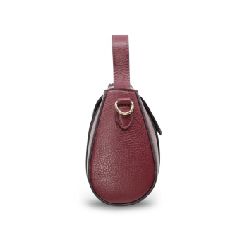 Geanta de mana din piele naturala Fiaba Moderna Dark Cherry - Img 5