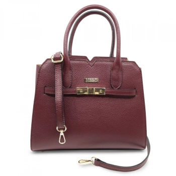 Geanta de mana din piele naturala Nobile Eleganza Burgundy