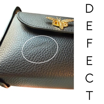 Geanta de mana din piele naturala Semplice Gioia Neagra - DEFECT OUTLET - Img 3