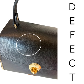 Geanta de mana din piele naturala Giornata Chic Neagra - DEFECT OUTLET - Img 3
