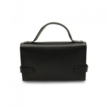 Geanta de mana din piele naturala Splendore Chic Neagra - Img 3