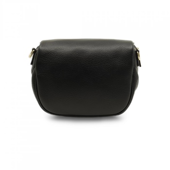 Borseta crossbody din piele naturala Sogno Festivo Neagra - Img 3