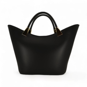 Geanta de mana din piele naturala Dolce Eleganza Neagra - Img 3