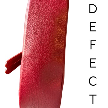Geanta de mana din piele naturala Iconica Dark Cherry OUTLET DEFECT - Img 2