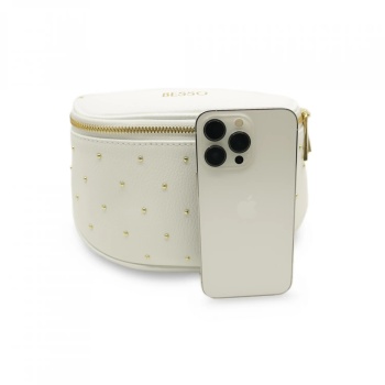 Borseta crossbody din piele naturala Sogno Festivo Alba - Img 5