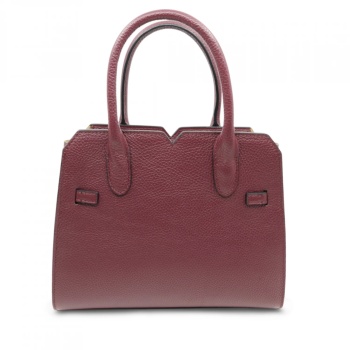 Geanta de mana din piele naturala Nobile Eleganza Burgundy - Img 2
