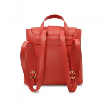 Rucsac din piele naturala Dolce Stile Rosu - Img 2