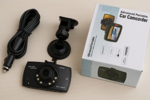 Camera auto DVR Full HD 1080P, ecran 2.7”, unghi 140°, Night Vision, G-Sensor, detectare miscare, HDMI, inregistrare trafic auto, design compact cu suport ventuza si card microSD pana la 32GB, negru - Img 3