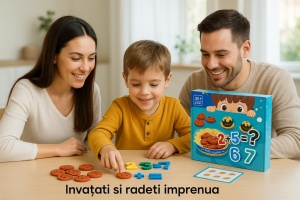 Joc magnetic educativ „Aritmetica distractiva” – invatare prin joaca a numerelor 1–10, operatii simple si asociere cu imagini colorate, dezvoltarea logicii, concentrarii si coordonarii copiilor 3+ ani, multicolor - Img 3