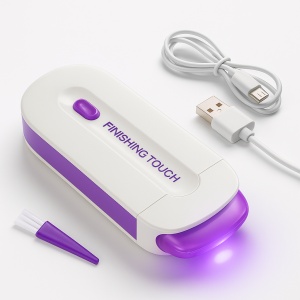 Dispozitiv de epilare electric pentru femei, reincarcabil USB, tehnologie Sensa-Light, fara durere, pentru fata, brate, picioare si zone sensibile – aparat portabil de indepartare a parului, piele fina si catifelata, alb/mov