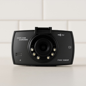Camera auto DVR Full HD 1080P, ecran 2.7”, unghi 140°, Night Vision, G-Sensor, detectare miscare, HDMI, inregistrare trafic auto, design compact cu suport ventuza si card microSD pana la 32GB, negru