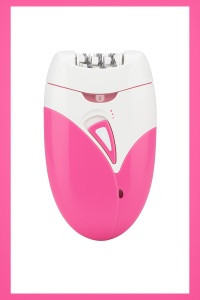 Epilator electric reincarcabil USB pentru femei, 2 viteze, autonomie 40 minute, sistem de masaj si discuri eficiente, indeparteaza firele scurte de par pentru o piele fina, cu accesorii incluse, roz/alb
