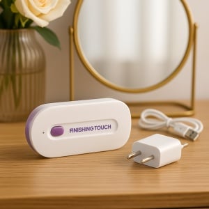 Dispozitiv de epilare electric pentru femei, reincarcabil USB, tehnologie Sensa-Light, fara durere, pentru fata, brate, picioare si zone sensibile – aparat portabil de indepartare a parului, piele fina si catifelata, alb/mov - Img 6