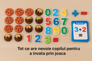 Joc magnetic educativ „Aritmetica distractiva” – invatare prin joaca a numerelor 1–10, operatii simple si asociere cu imagini colorate, dezvoltarea logicii, concentrarii si coordonarii copiilor 3+ ani, multicolor - Img 5