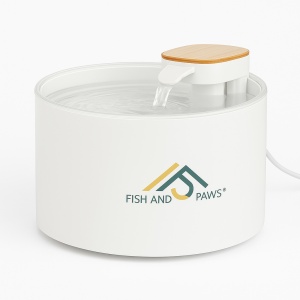 Dispenser de apa automat pentru animale, fantana cu capacitate de 3L ultra-silentioasa cu filtrare carbune activ, recirculare continua si alimentare USB, hidratare proaspata si sanatoasa pentru animale, design modern, alb