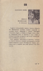 Alexandru Babes - Drama religioasa a omului. Elemente de filozofia culturii si antropologia religiei - Img 2