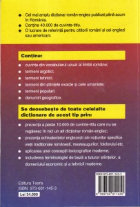 Andrei Bantas - Dictionar Roman-Englez 40.000 cuvinte (1999) - Img 2