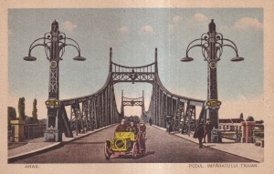 Arad. Podul Imparatului Traian (1925, necirculata)