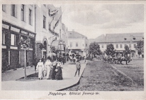 Baia Mare. Piata Rakoczi Ferenc. / Nagybánya. Rákóczi Ferencz-tér. (circa 1910, necirculata)