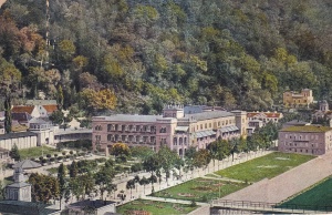 Baile Herculane / Herkulesfurdo. Levelezo-Lap (circulata 1921)