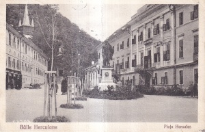 Baile Herculane. Piata Hercules (circulata 1923)