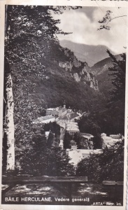 Baile Herculane. Vedere generala (circulata 1939)