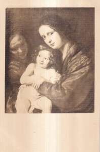 Baron Brukenthalisches Museum. Hermannstadt-Sibiu. Maria mit dem Kind. Pictor spaniol din sec. XVII. Maria cu copilul (necirculata)