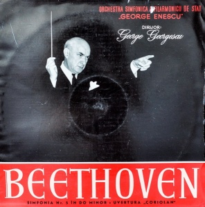 Beethoven – Simfonia nr. 5 in Do Minor. Uvertura Coriolan. Orchestra Simfonica a Filarmonicii de Stat George Enescu, dirijor George Georgescu
