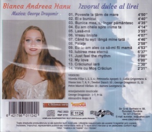 Bianca Andreea Hanu - Izvorul dulce al lirei, muzica: George Dragomir (sigilat) - Img 2
