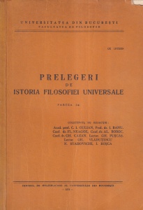 C.I. Gulian, I. Banu, Fl. Neagoe, Al. Boboc - Prelegeri de istoria filosofiei universale