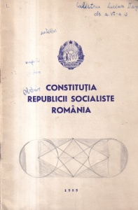 Constitutia Republicii Socialiste Romania (1985)