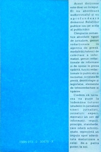 Cristian Florin Popescu, Radu Balbaie - Mic dictionar de jurnalism - Img 2