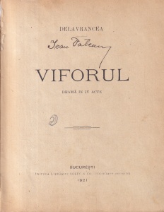 Delavrancea - Viforul. Drama in 4 acte (1921)
