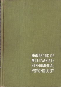 Editat de Raymond B. Cattell, John R. Nesselroade - Handbook of Multivariate Experimental Psychology