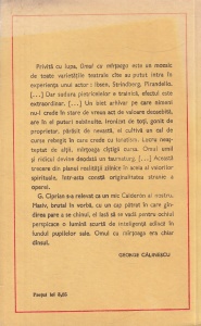G. Ciprian - Omul cu martoaga. Comedie in patru acte - Img 2