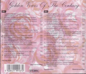 Golden Voices Of The Century (2 CD) - Img 2